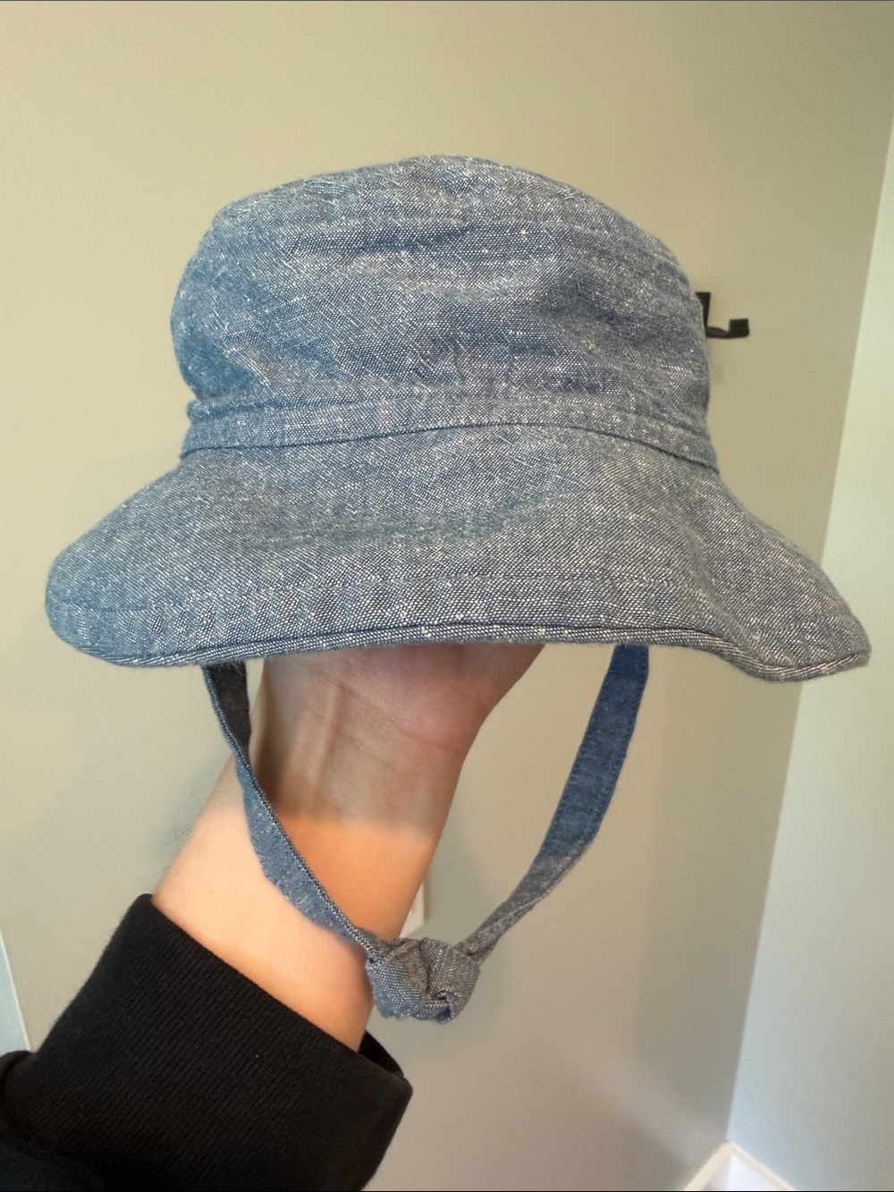 Pehr 6-12M Chambray bucket sun hat